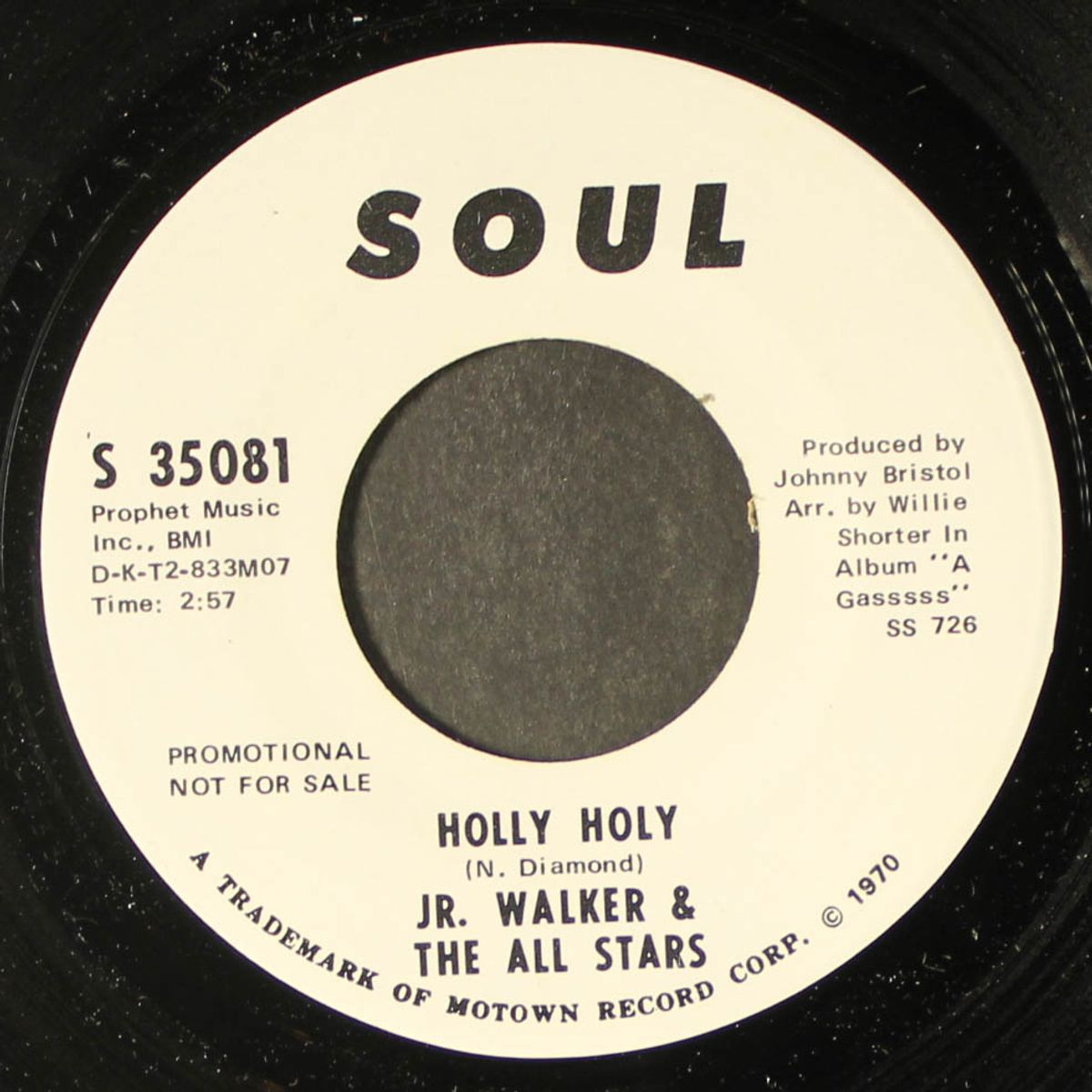 holly holy / same by JR. WALKER & ALL STARS