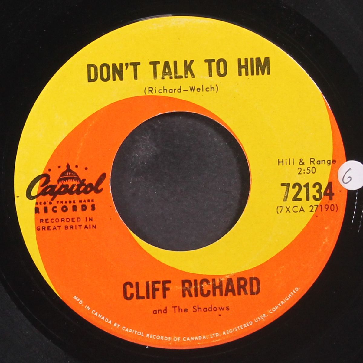 don't talk to him by CLIFF RICHARD