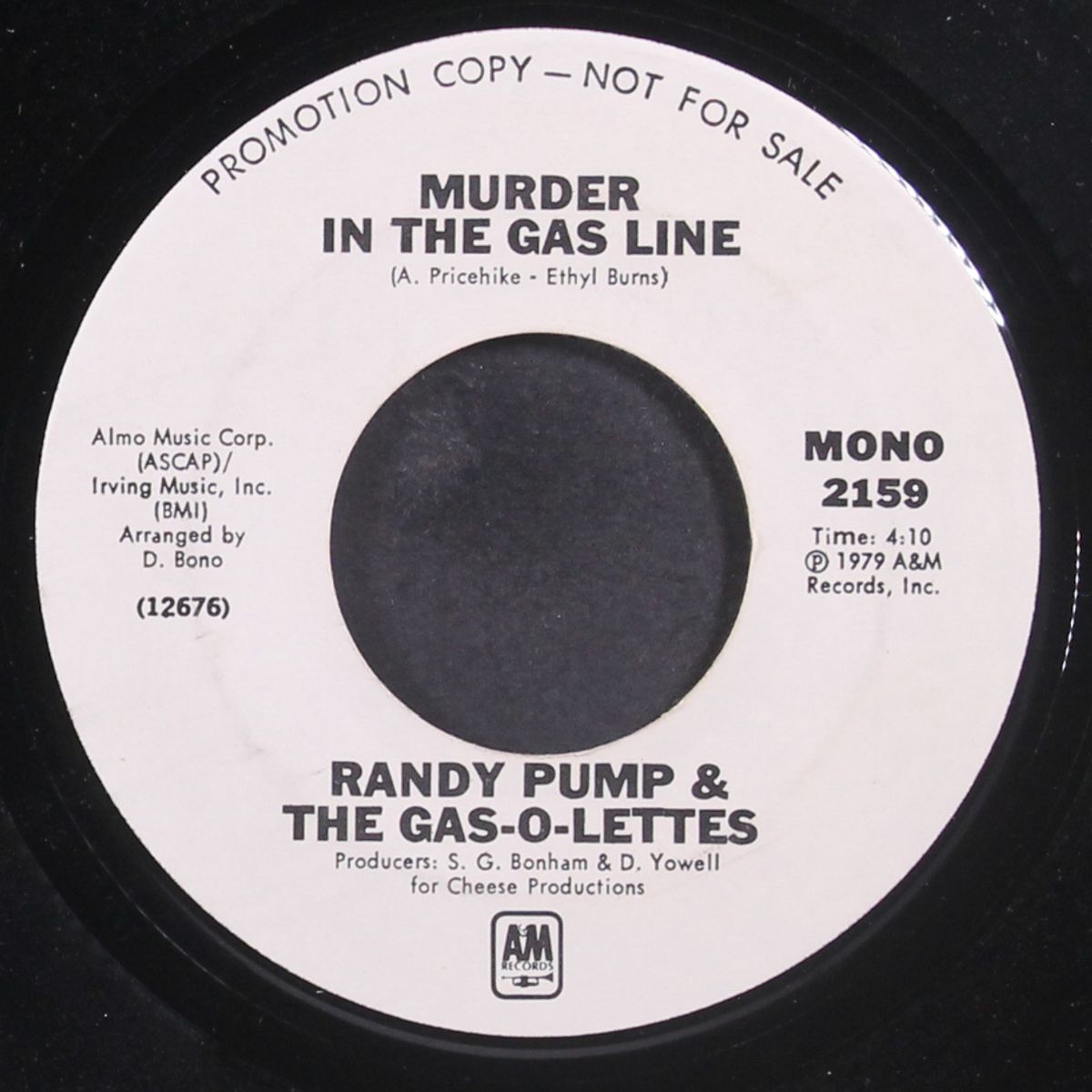 murder in the gas line / mono by RANDY PUMP & GAS-O-LETTES