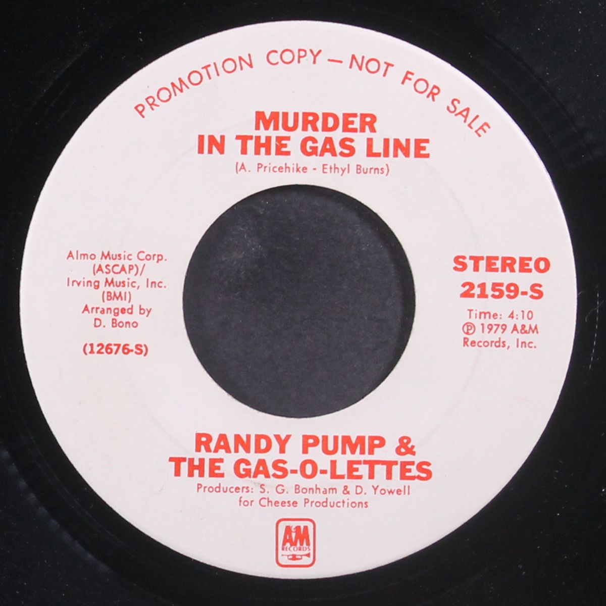 murder in the gas line / mono by RANDY PUMP & GAS-O-LETTES