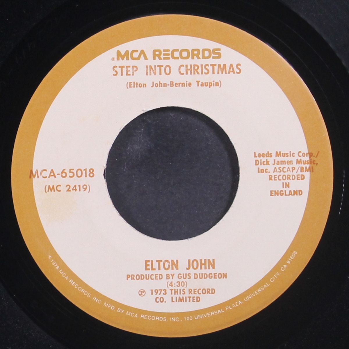step into christmas / ho ho ho by ELTON JOHN