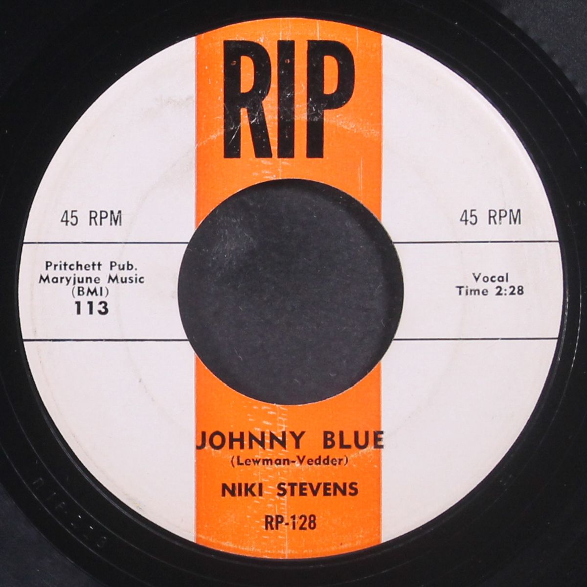 johnny blue / roses without thorns by NIKI STEVENS