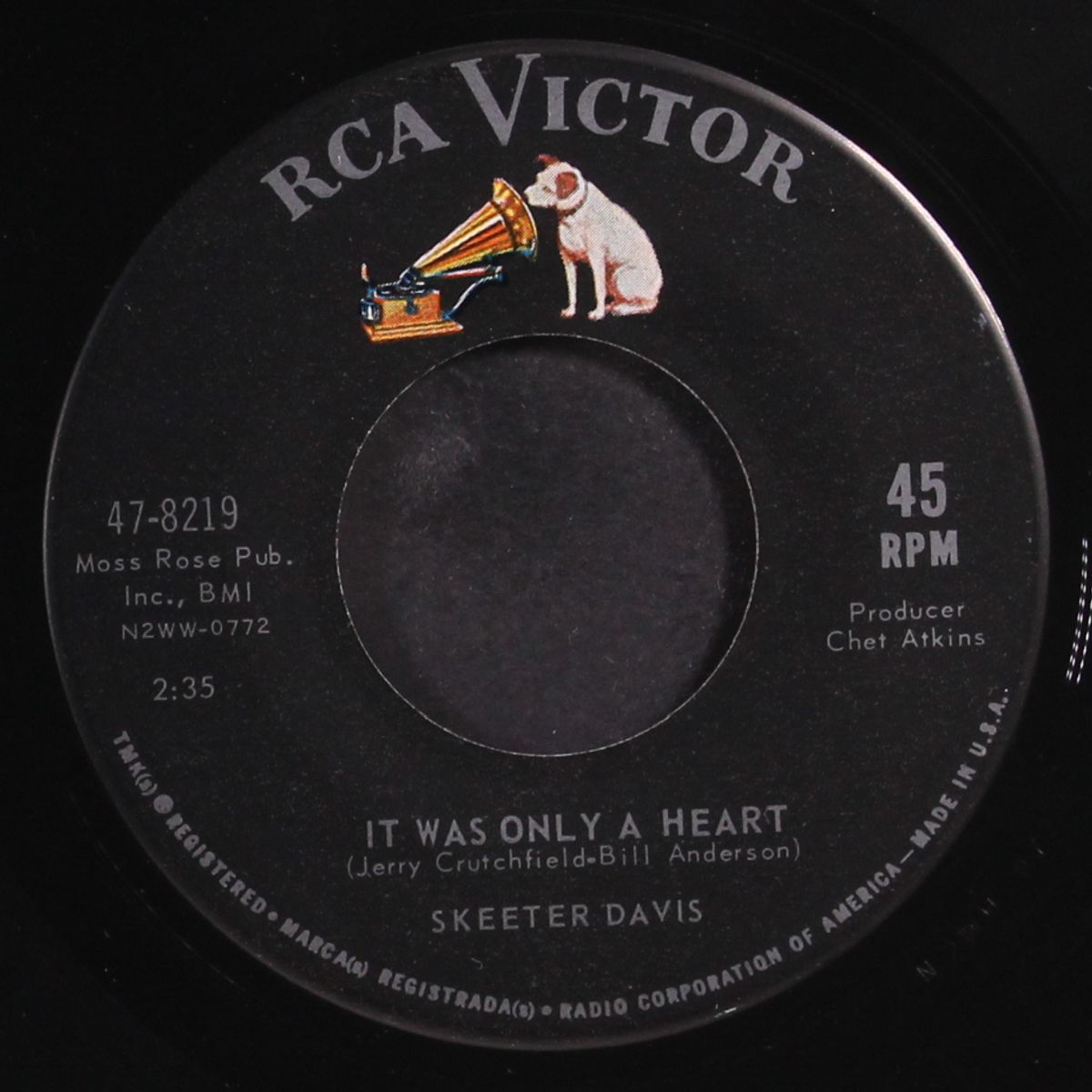 i can't stay mad at you / it was only a heart by SKEETER DAVIS