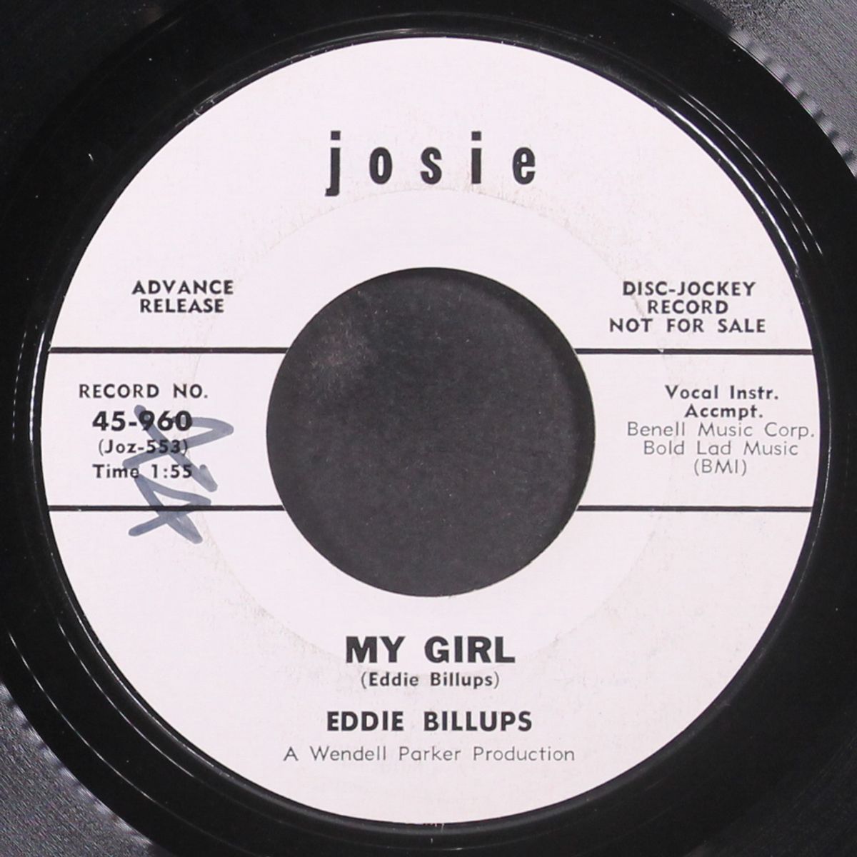 no love have i / my girl by EDDIE BILLUPS