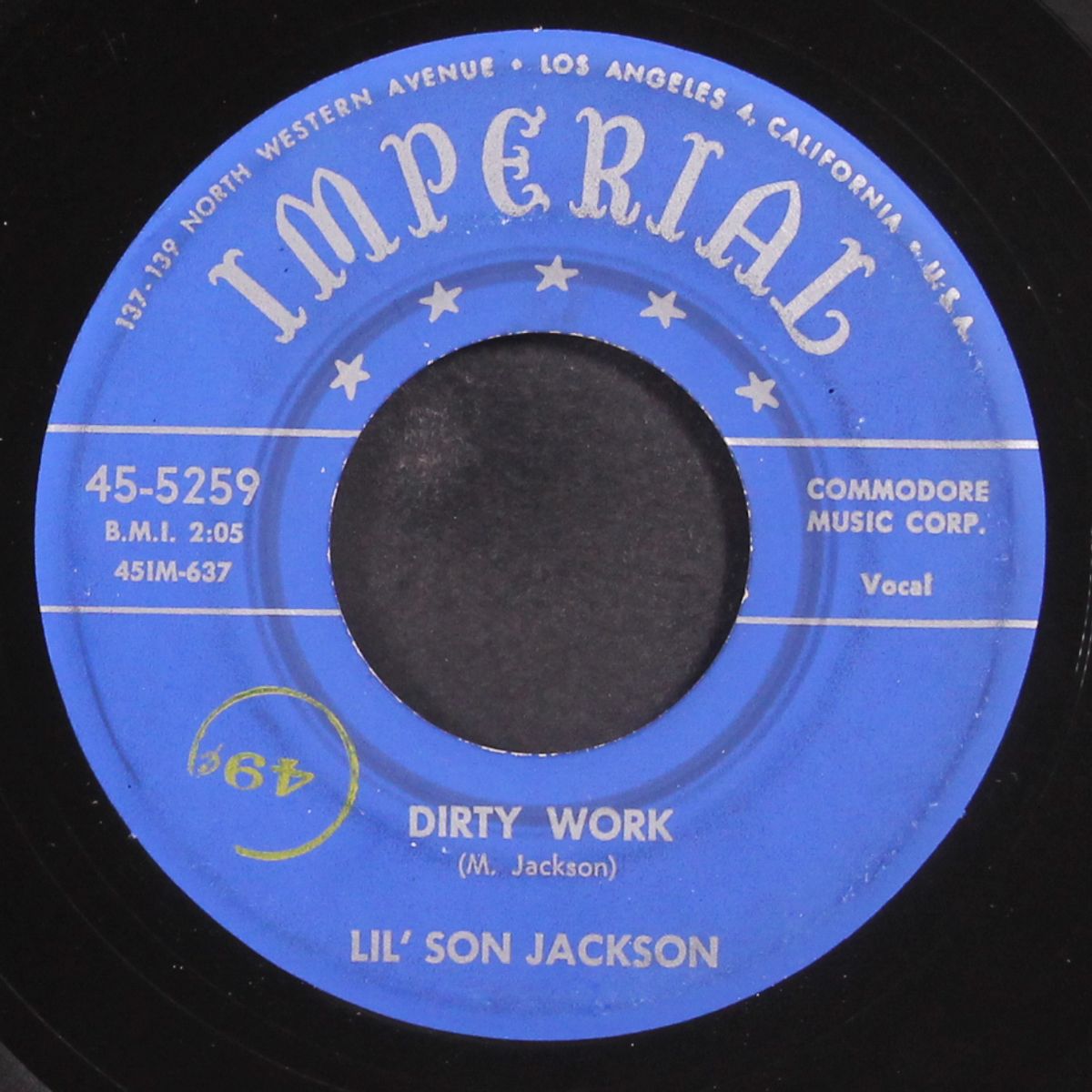 dirty work / little girl by LIL' SON JACKSON