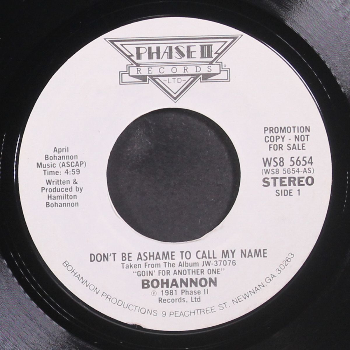 don't be ashame to call my name by BOHANNON