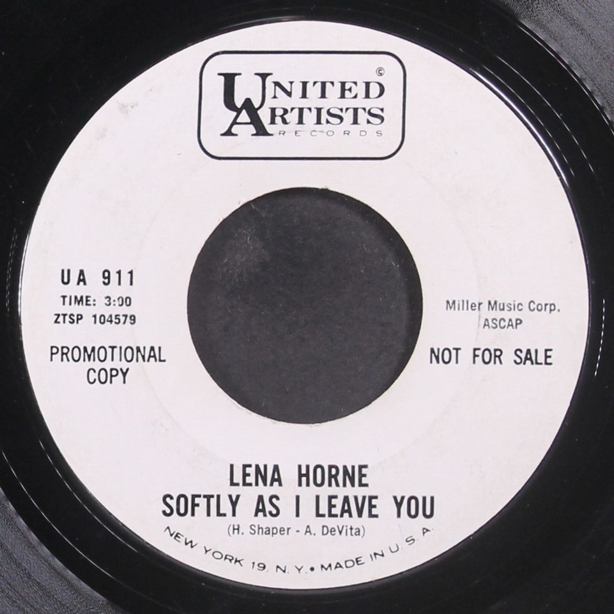 softly as i leave you by LENA HORNE