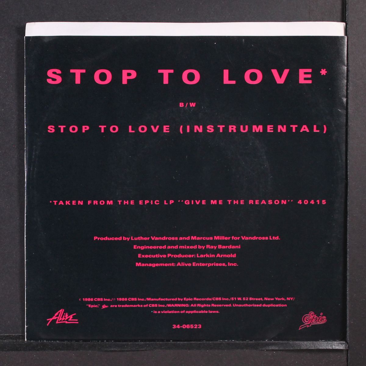 stop to love by LUTHER VANDROSS