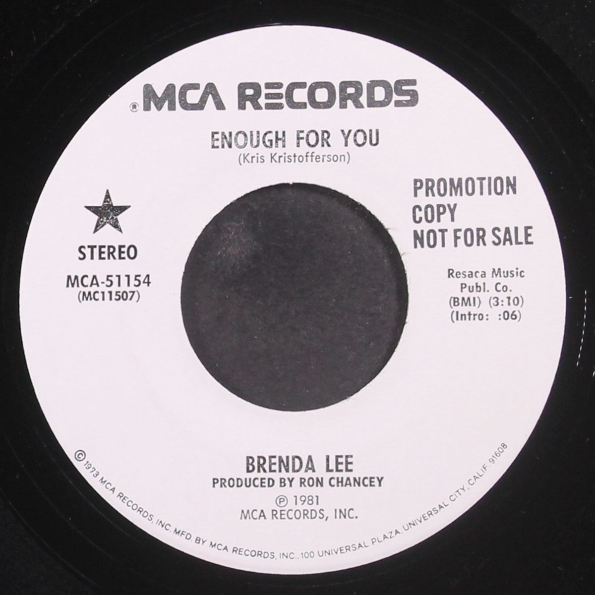 enough for you by BRENDA LEE