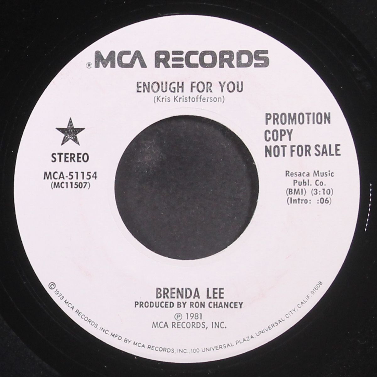 enough for you by BRENDA LEE