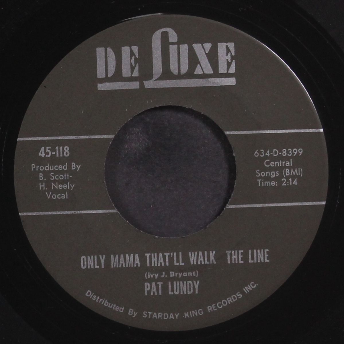 prove it / only mama that'll walk the line by PAT LUNDY