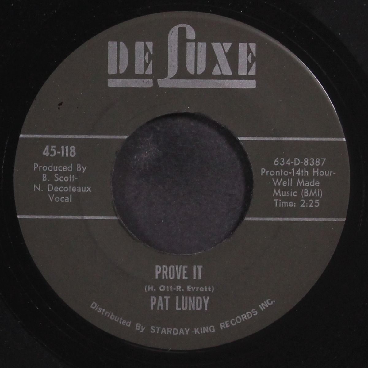 prove it / only mama that'll walk the line by PAT LUNDY
