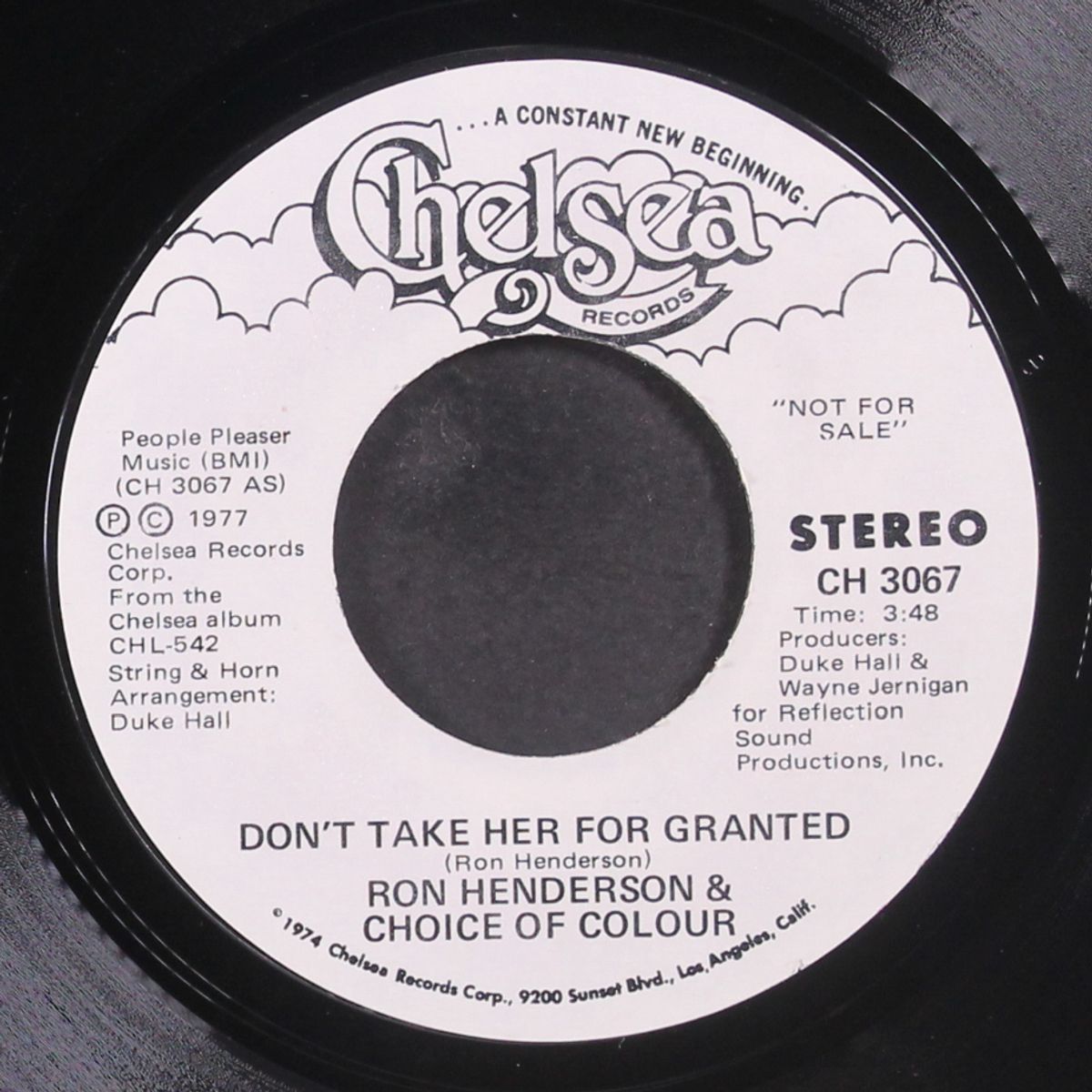 don't take her for granted / mono by RON HENDERSON & CHOICE OF COLOUR