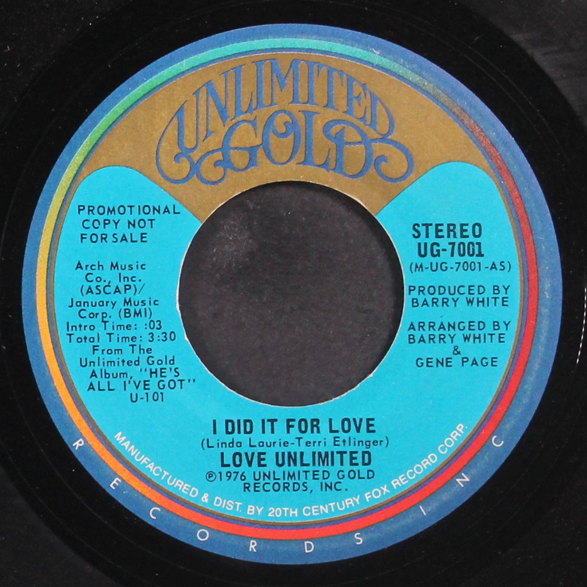 i did it for love / mono by LOVE UNLIMITED