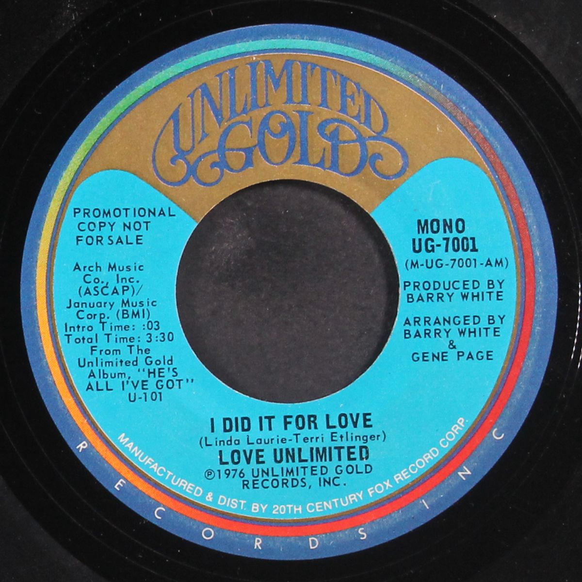 i did it for love / mono by LOVE UNLIMITED