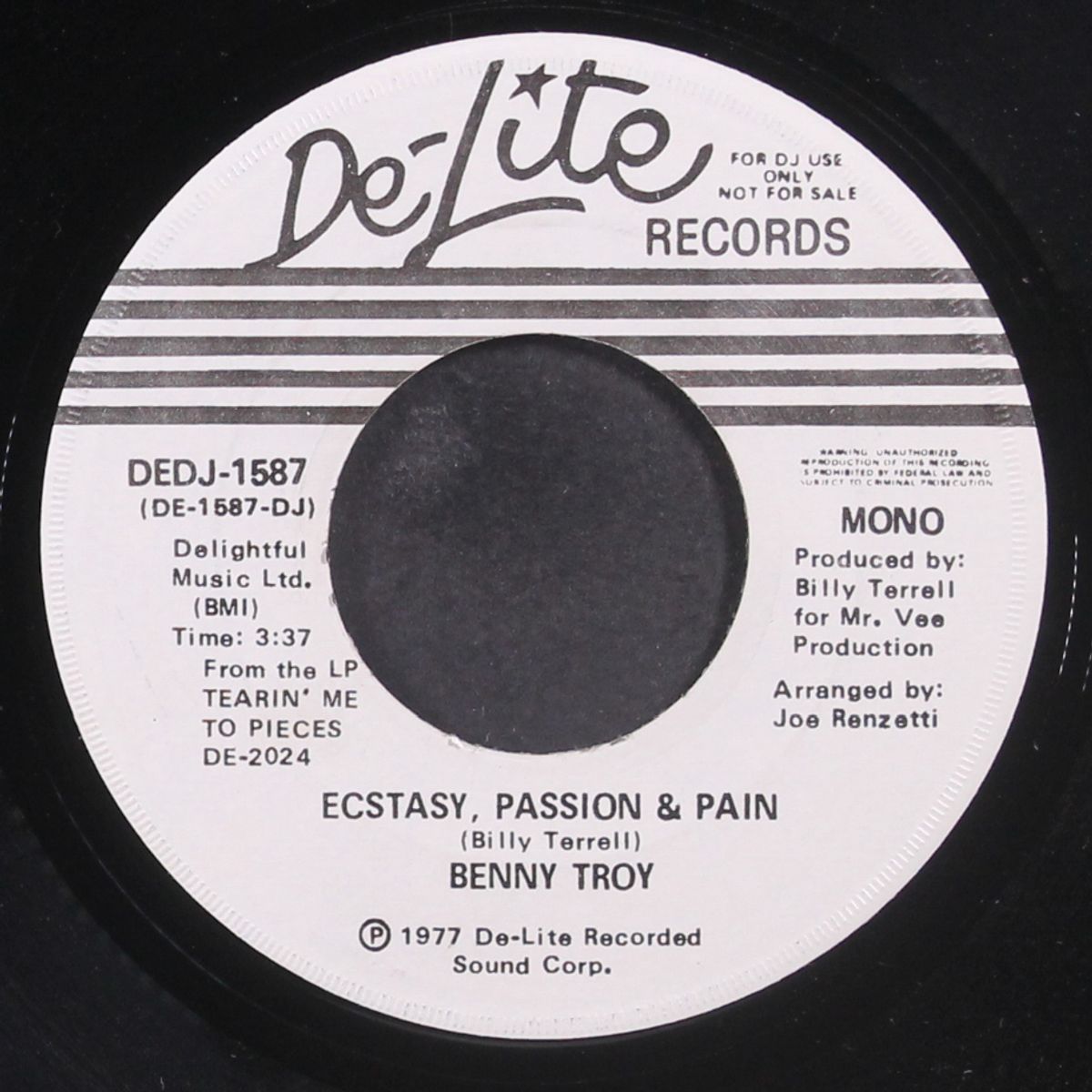 ecstacy, passion & pain / mono by BENNY TROY