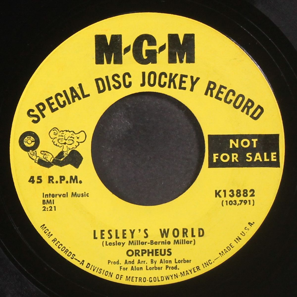 can't find the time / lesley's world by ORPHEUS
