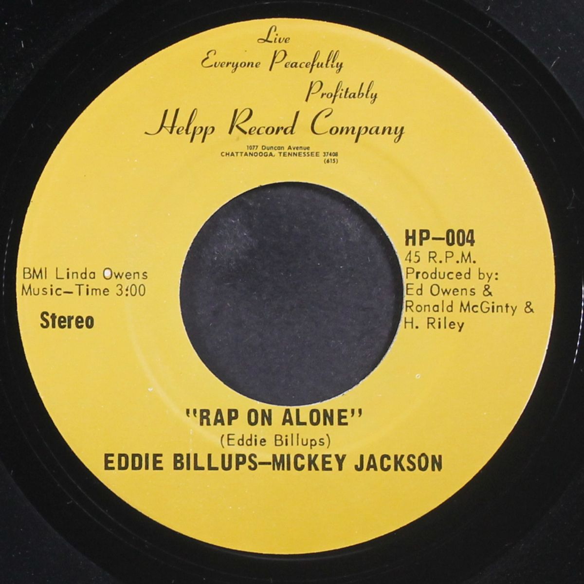 alone / rap on alone by EDDIE BILLUPS
