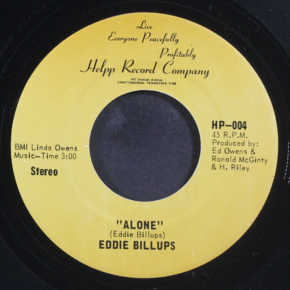 alone / rap on alone by EDDIE BILLUPS