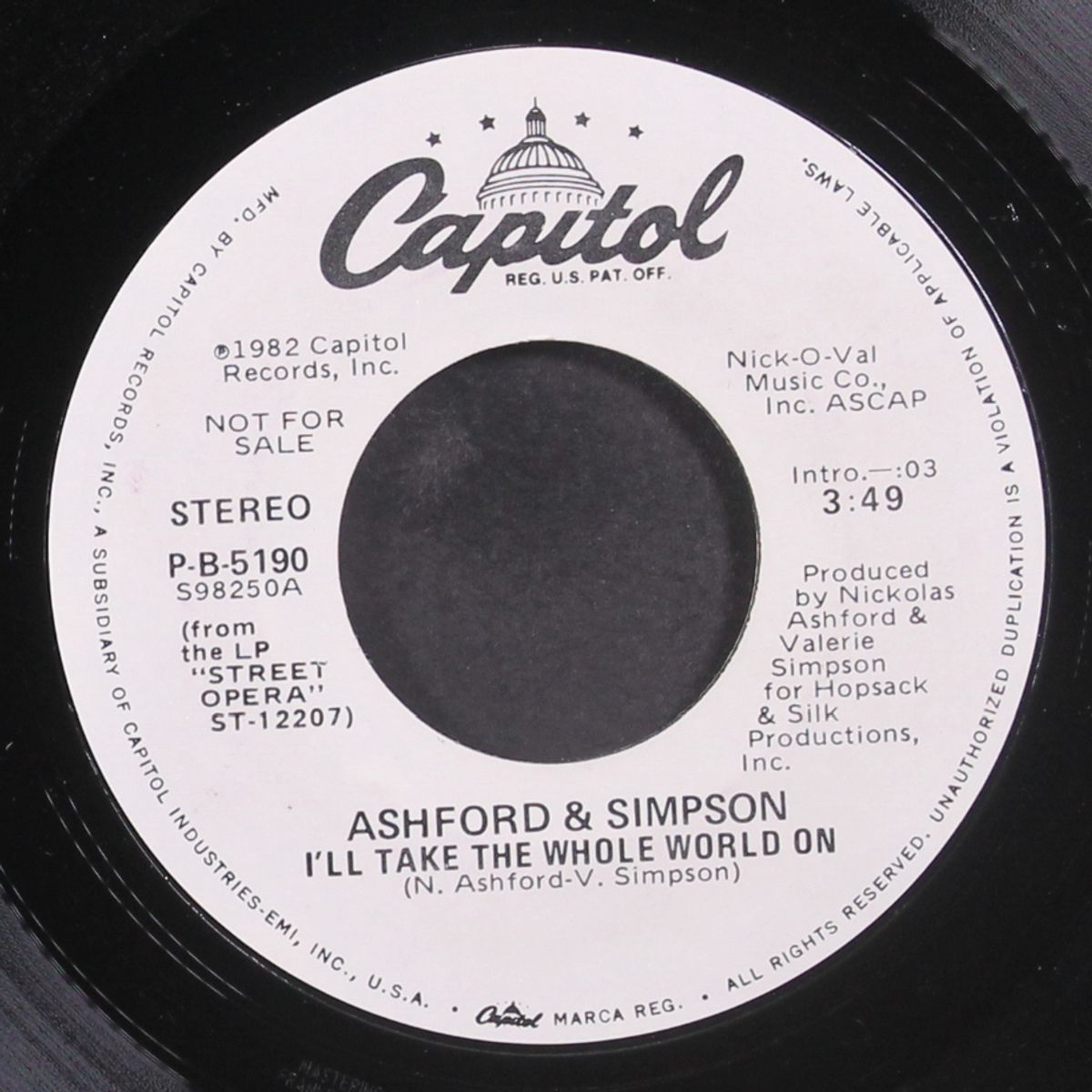 i'll take the whole world on / same by ASHFORD & SIMPSON