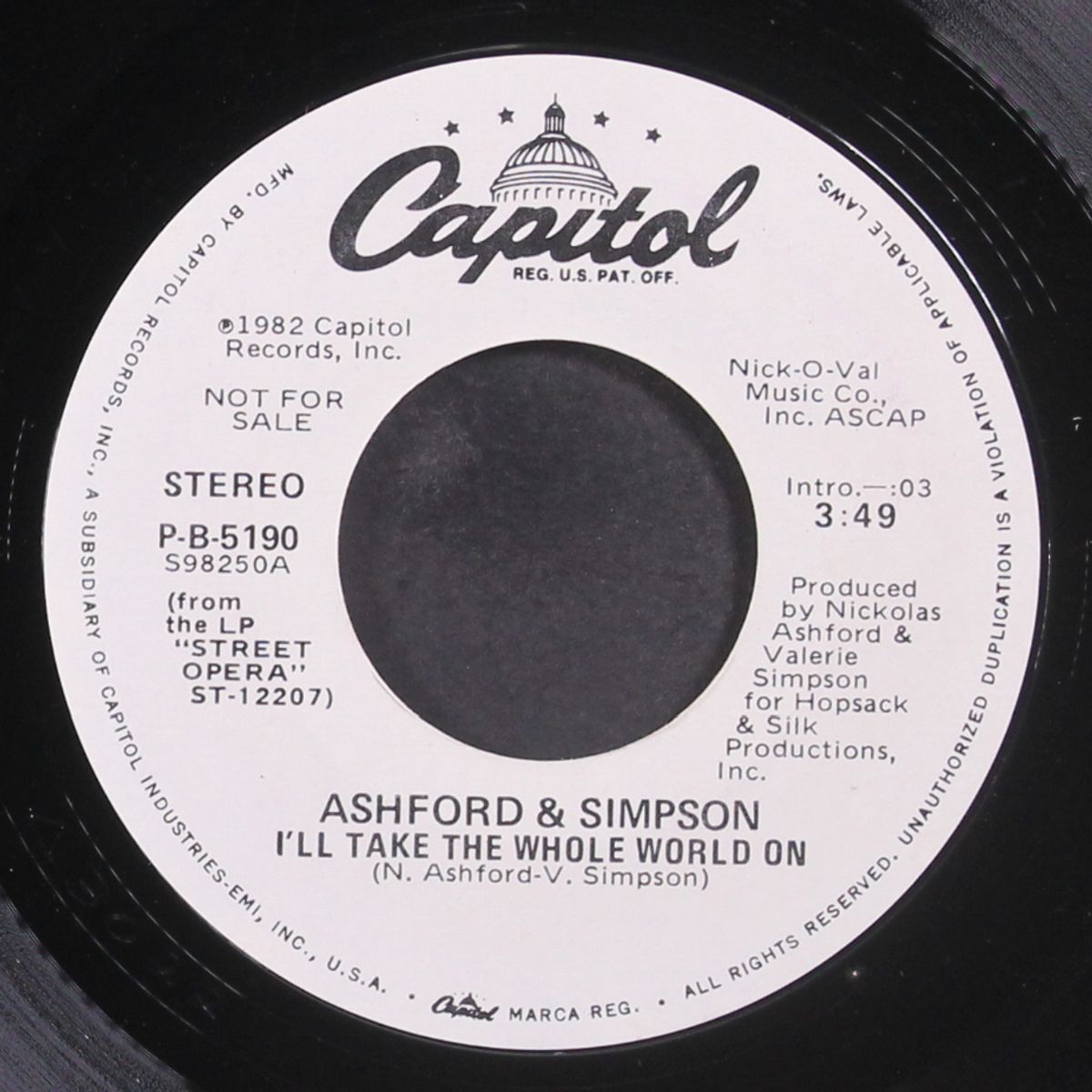 i'll take the whole world on / same by ASHFORD & SIMPSON