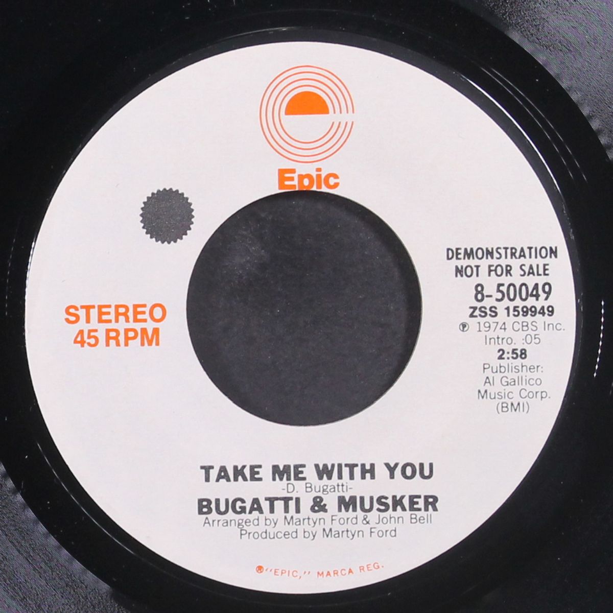 take me with you / mono by BUGATTI & MUSKER