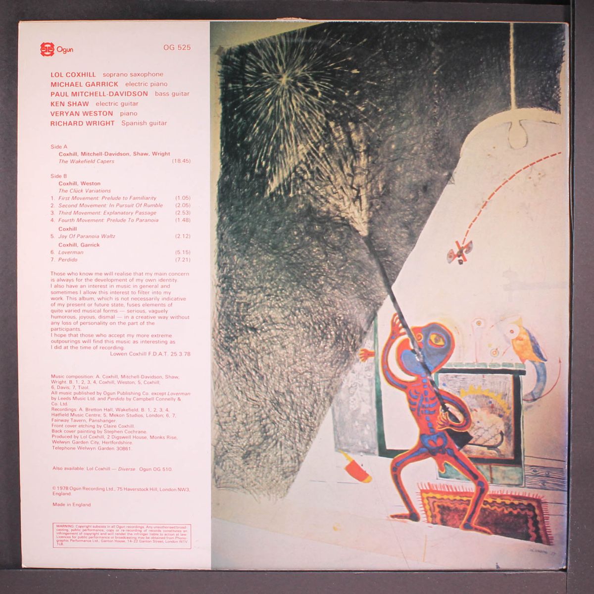 the joy of paranoia by LOL COXHILL