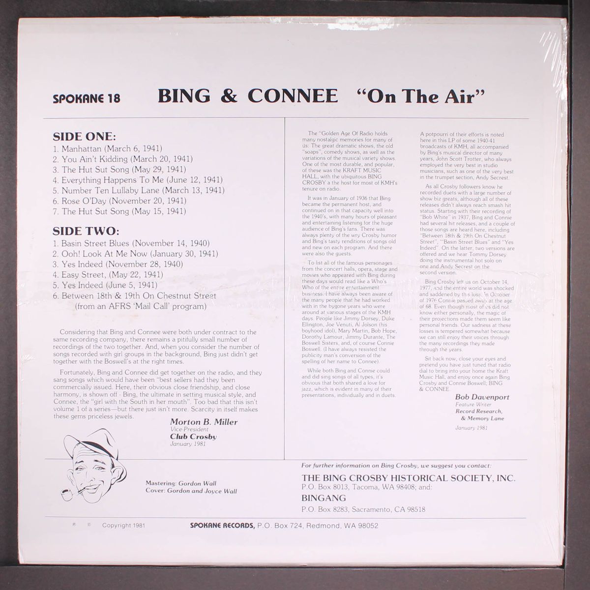 on the air by BING CROSBY & CONNEE BOSWELL