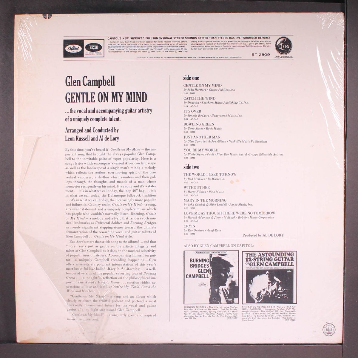 gentle on my mind by GLEN CAMPBELL
