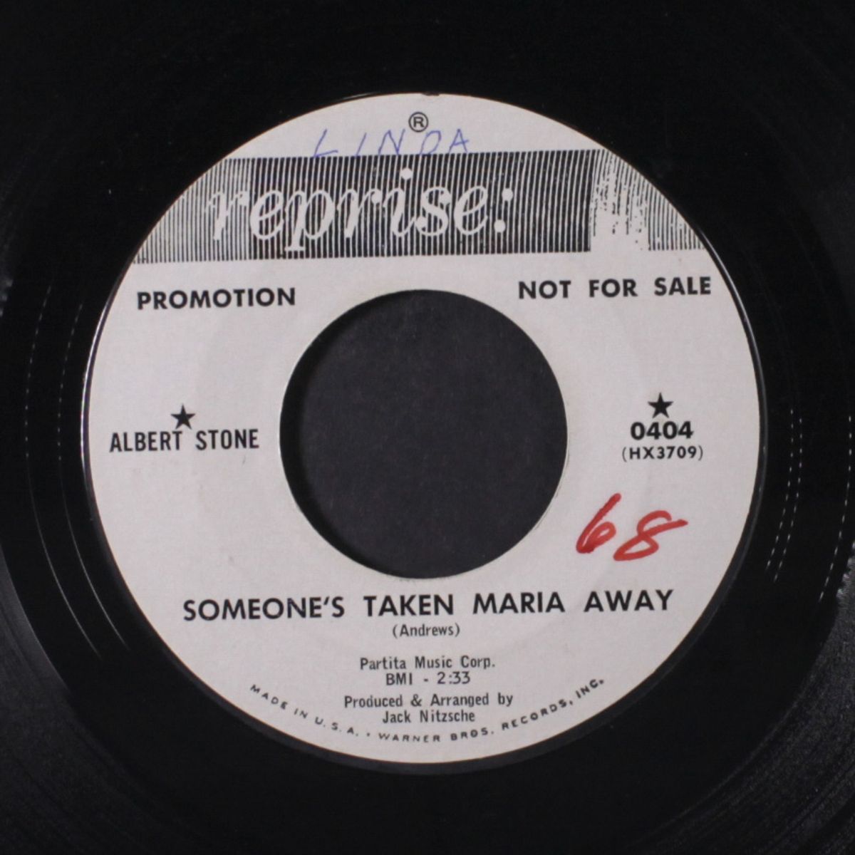 don't believe him, donna / someone's taken maria away by ALBERT STONE