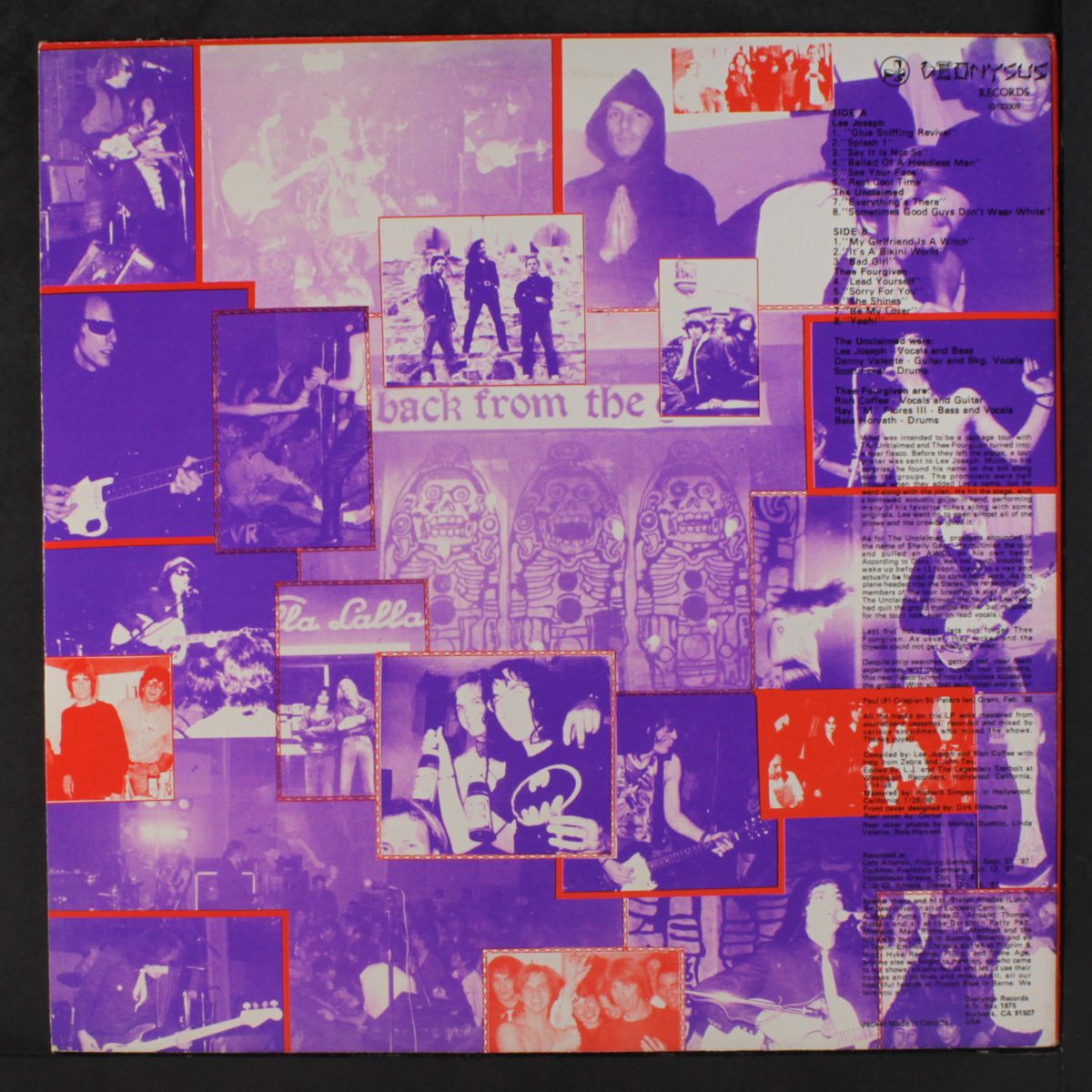 live in europe 1987! by UNCLAIMED / THEE FOURGIVEN/ LEE JOSEPH