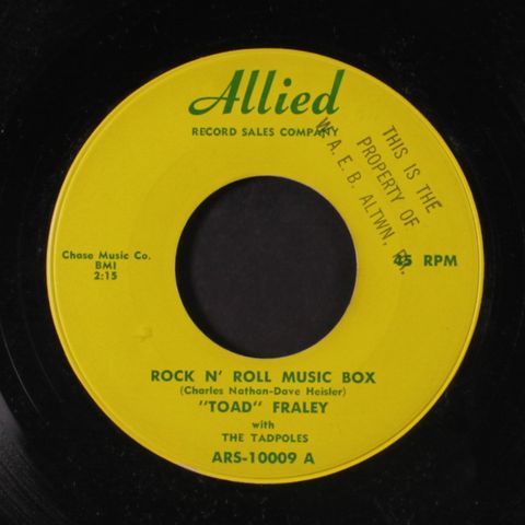 TOAD FRALEY & TADPOLES