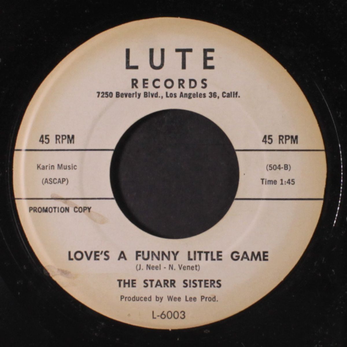 the boy in the study hall / love's a funny little game by STARR SISTERS
