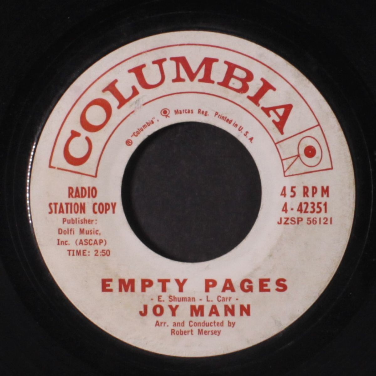 empty pages / cryin' fool by JOY MANN