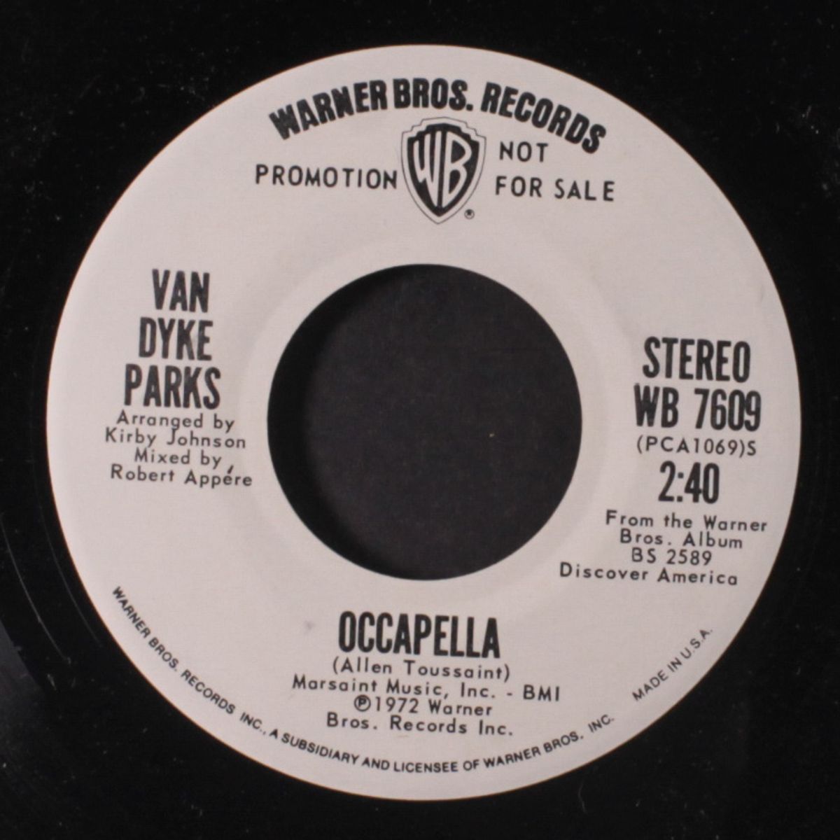 occapella / mono by VAN DYKE PARKS