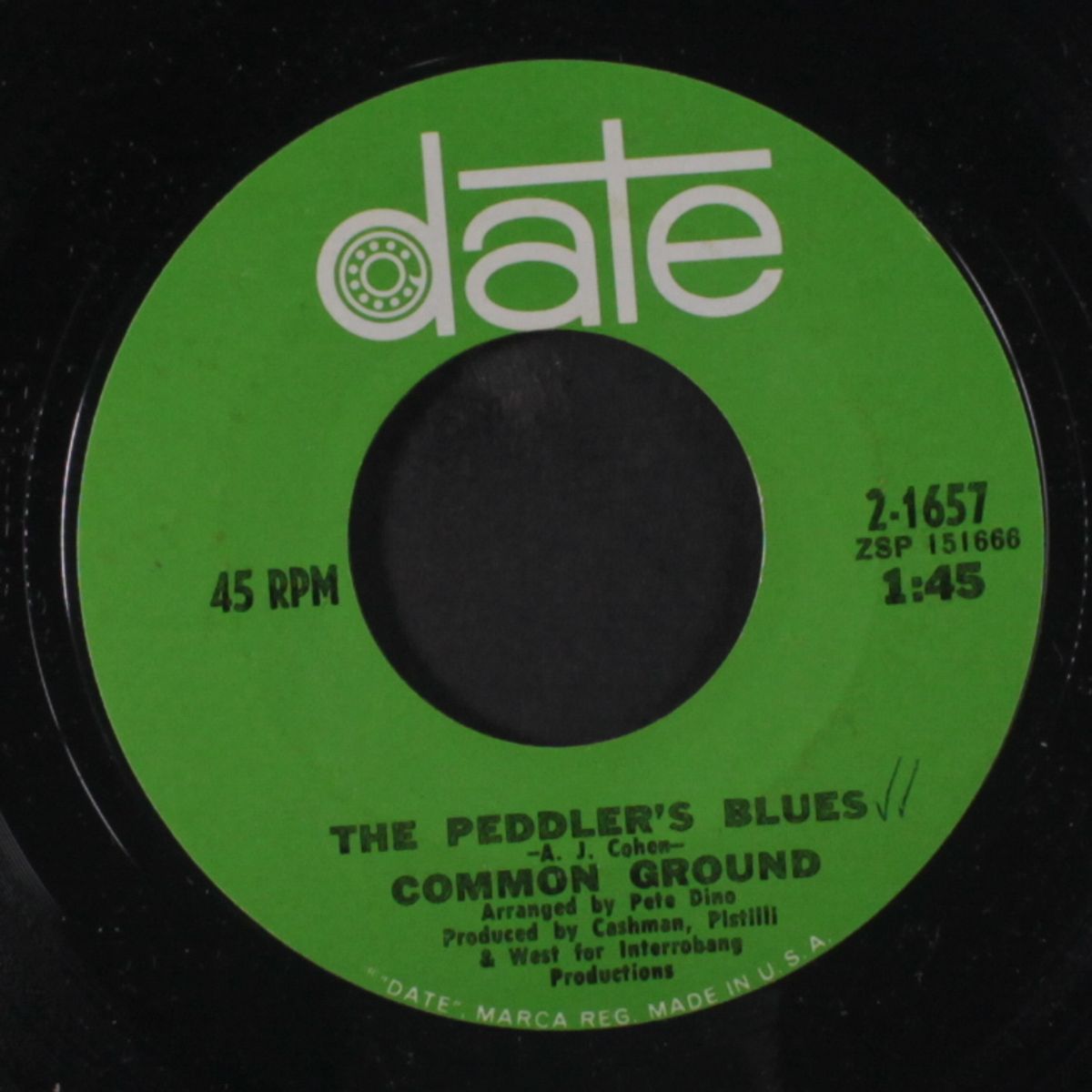 a song that never comes / the peddler's blues by COMMON GROUND