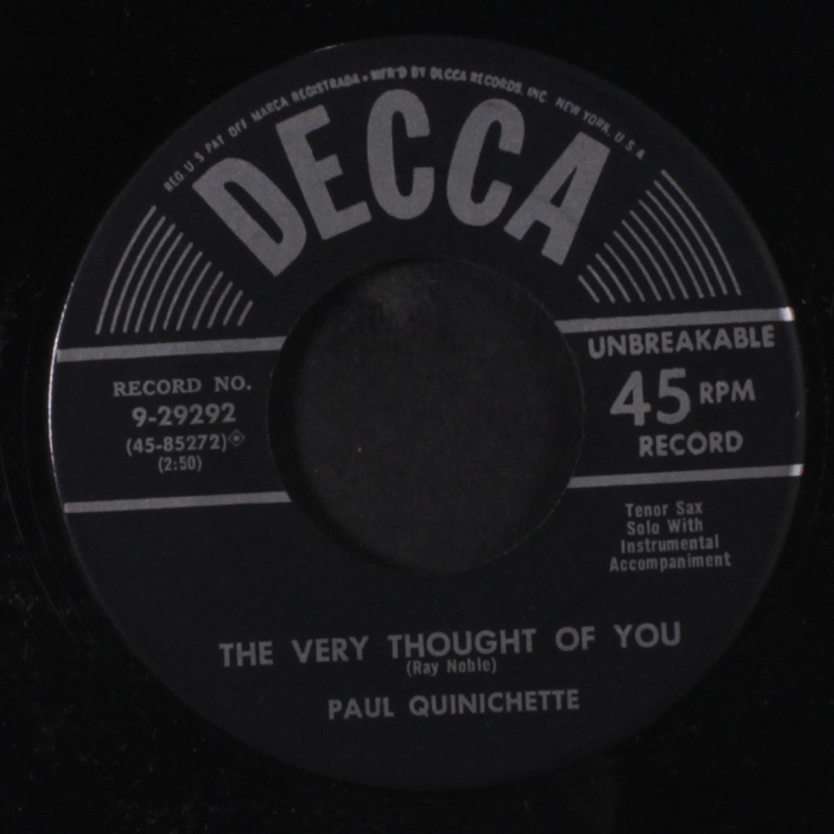 the heat's on / the very thought of you by PAUL QUINICHETTE