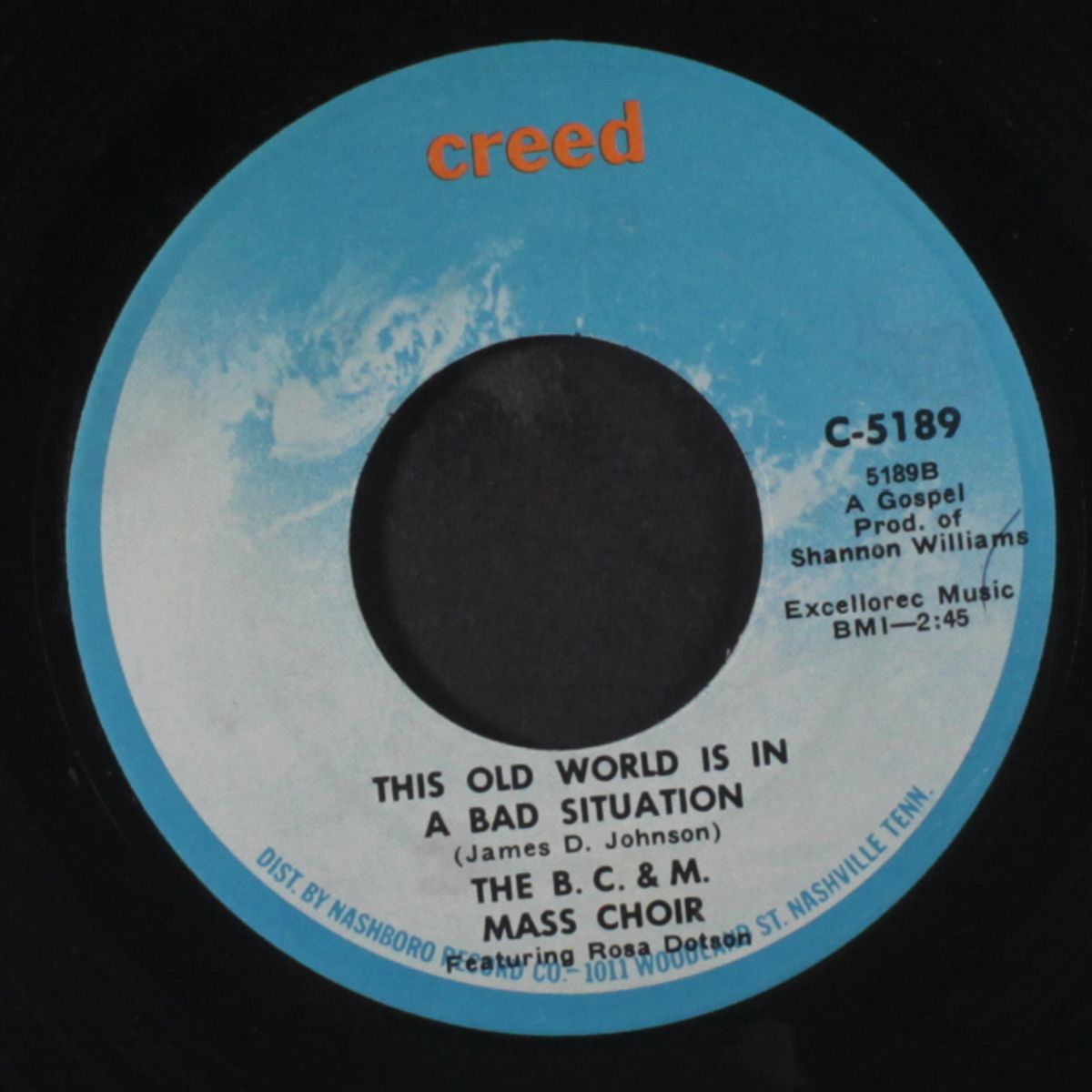 hello sunshine / this old world is in a bad situation by B.C.M. MASS CHOIR