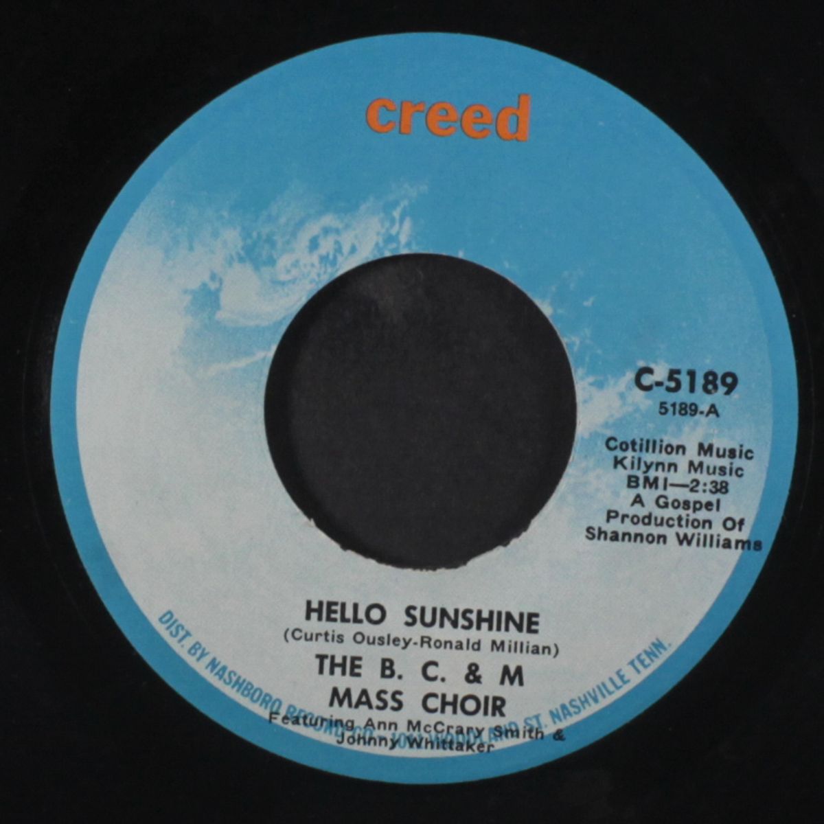 hello sunshine / this old world is in a bad situation by B.C.M. MASS CHOIR