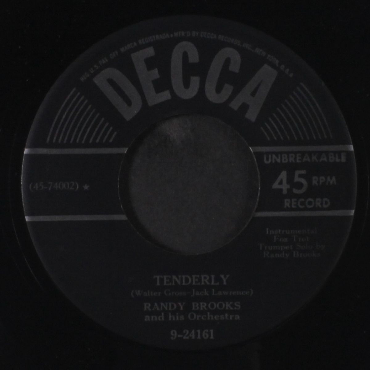 tenderly / lamplight by RANDY BROOKS