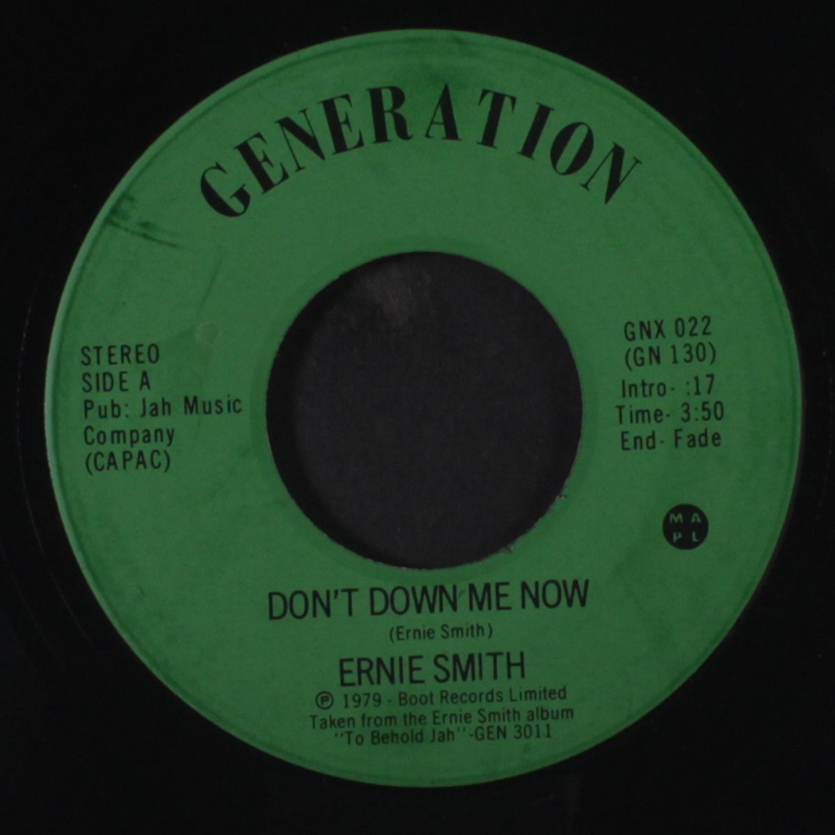 to behold jah / don't down me now by ERNIE SMITH