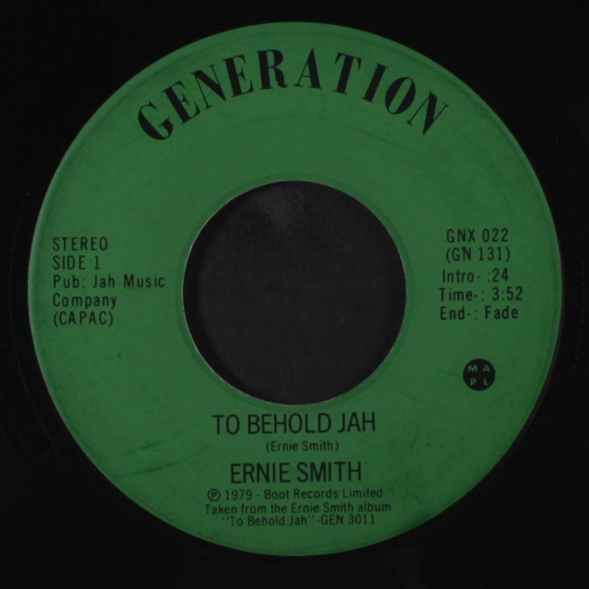 to behold jah / don't down me now by ERNIE SMITH