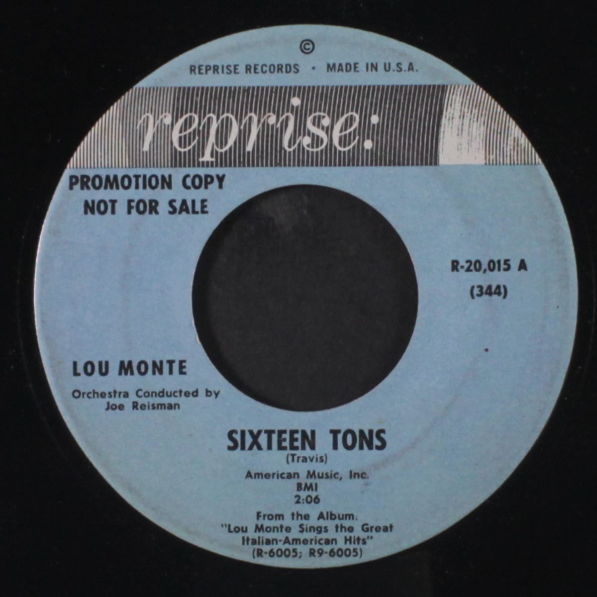 sixteen tons / a good man is hard to find by LOU MONTE