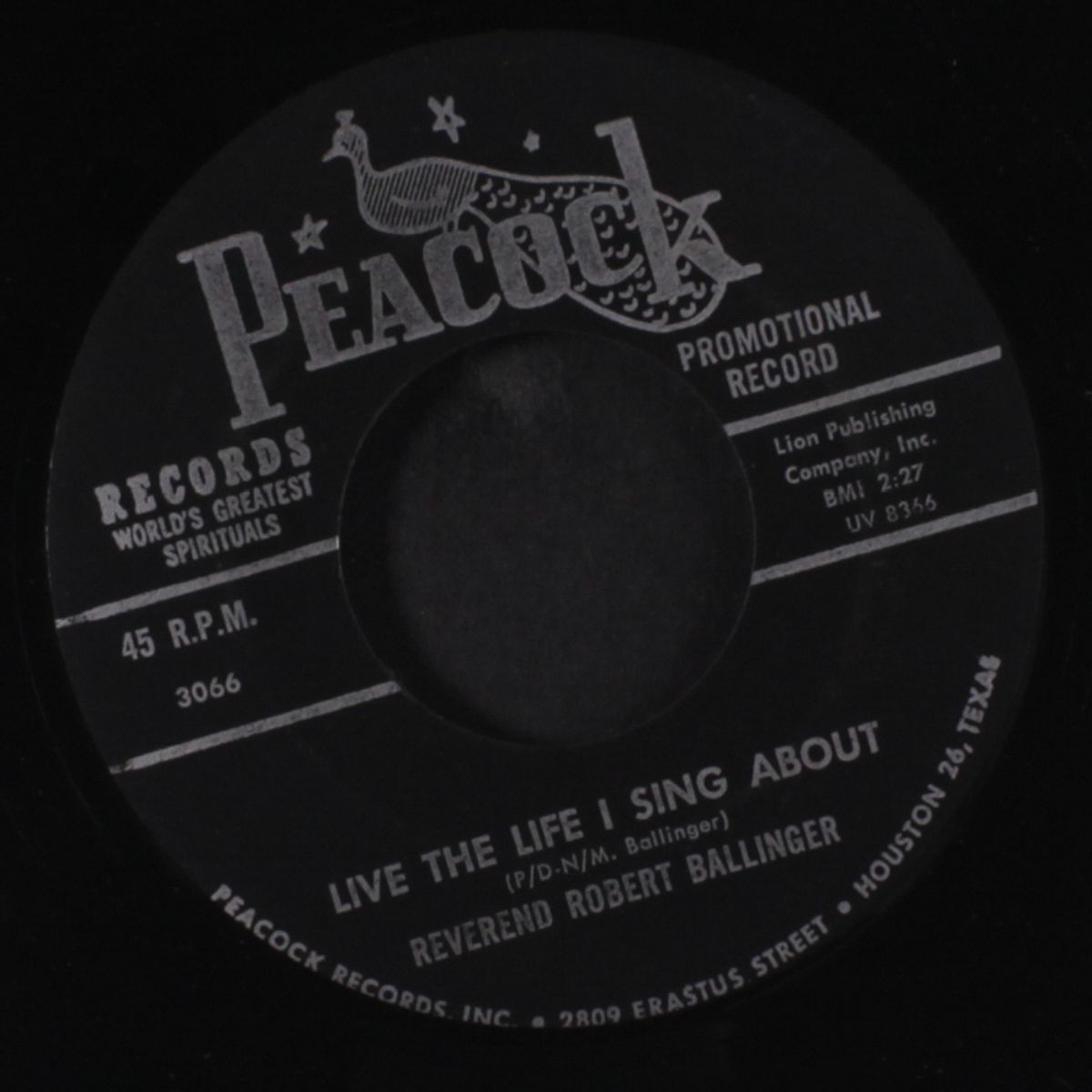 live the life i sing about / sweet lamb by REV. ROBERT BALLINGER