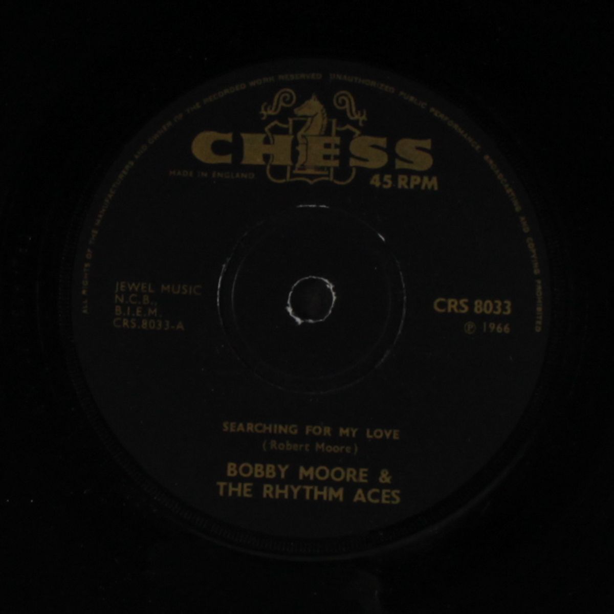 searching for my love / hey, mr. d.j. by BOBBY MOORE & RHYTHM ACES
