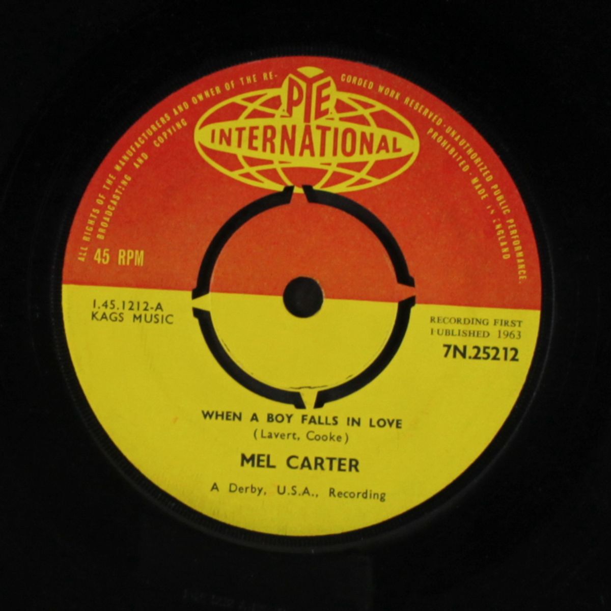 when a boy falls in love / so wonderful by MEL CARTER