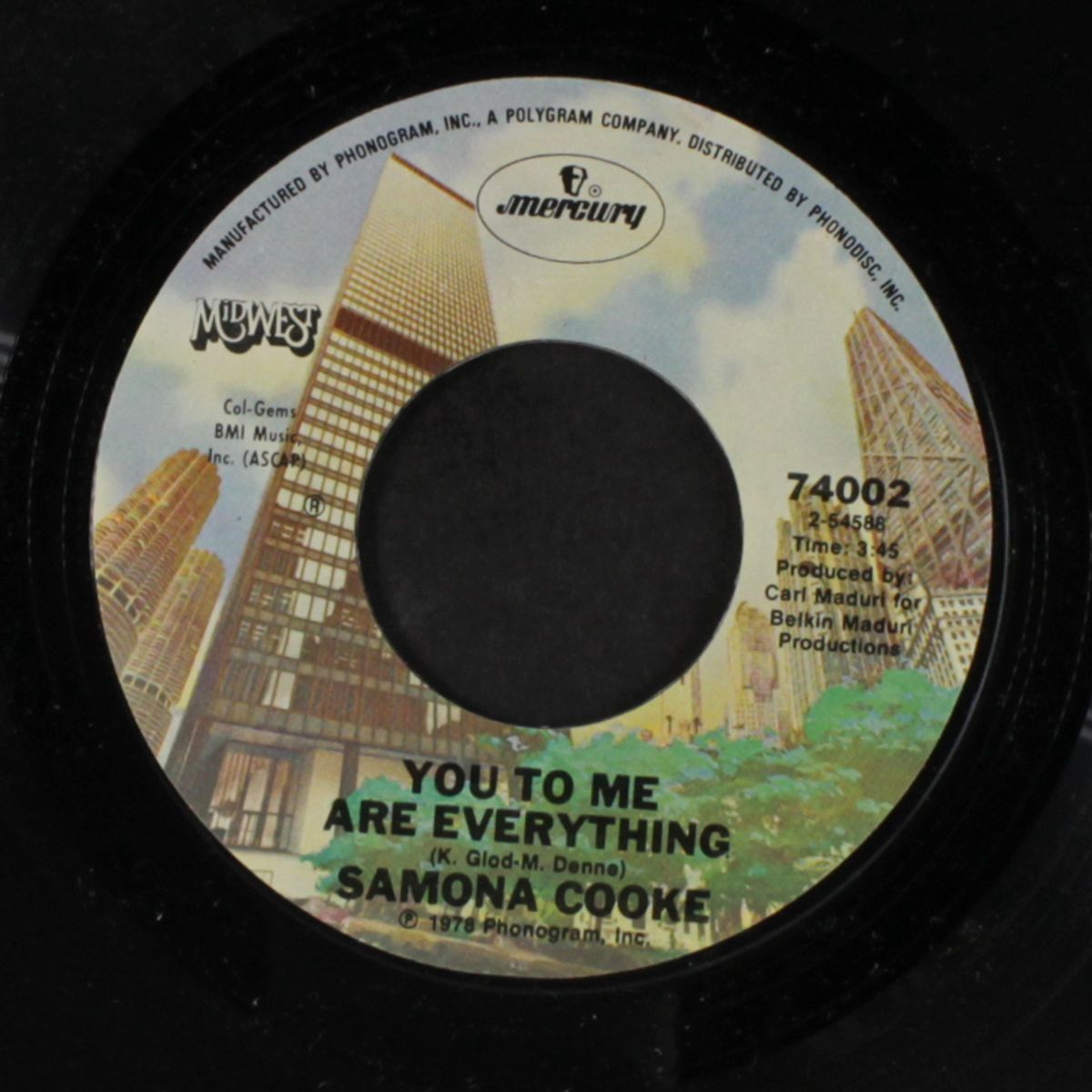 one night affair / you to me are everything by SAMONA COOKE