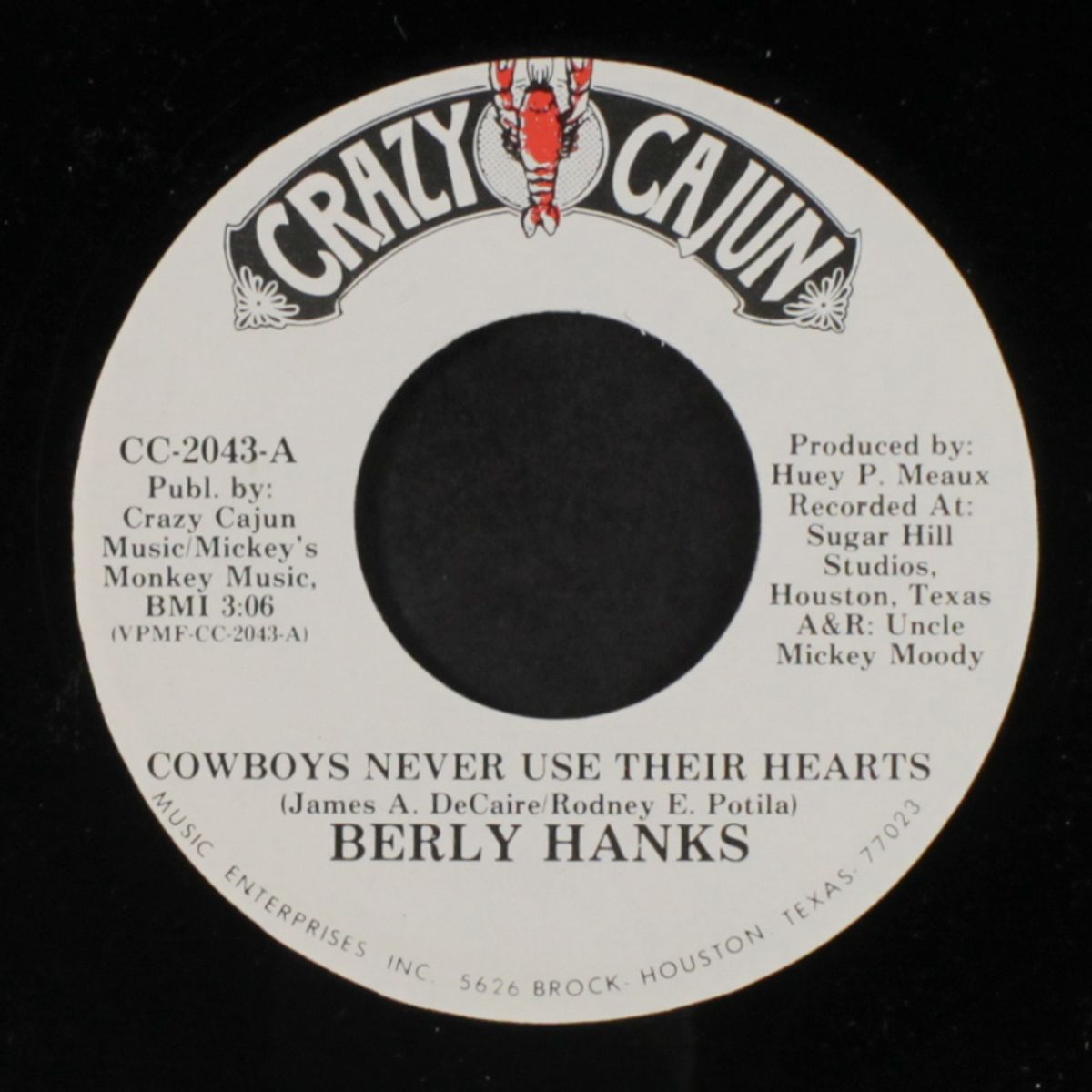 cowboys never use their hearts / dum dum by BERLY HANKS