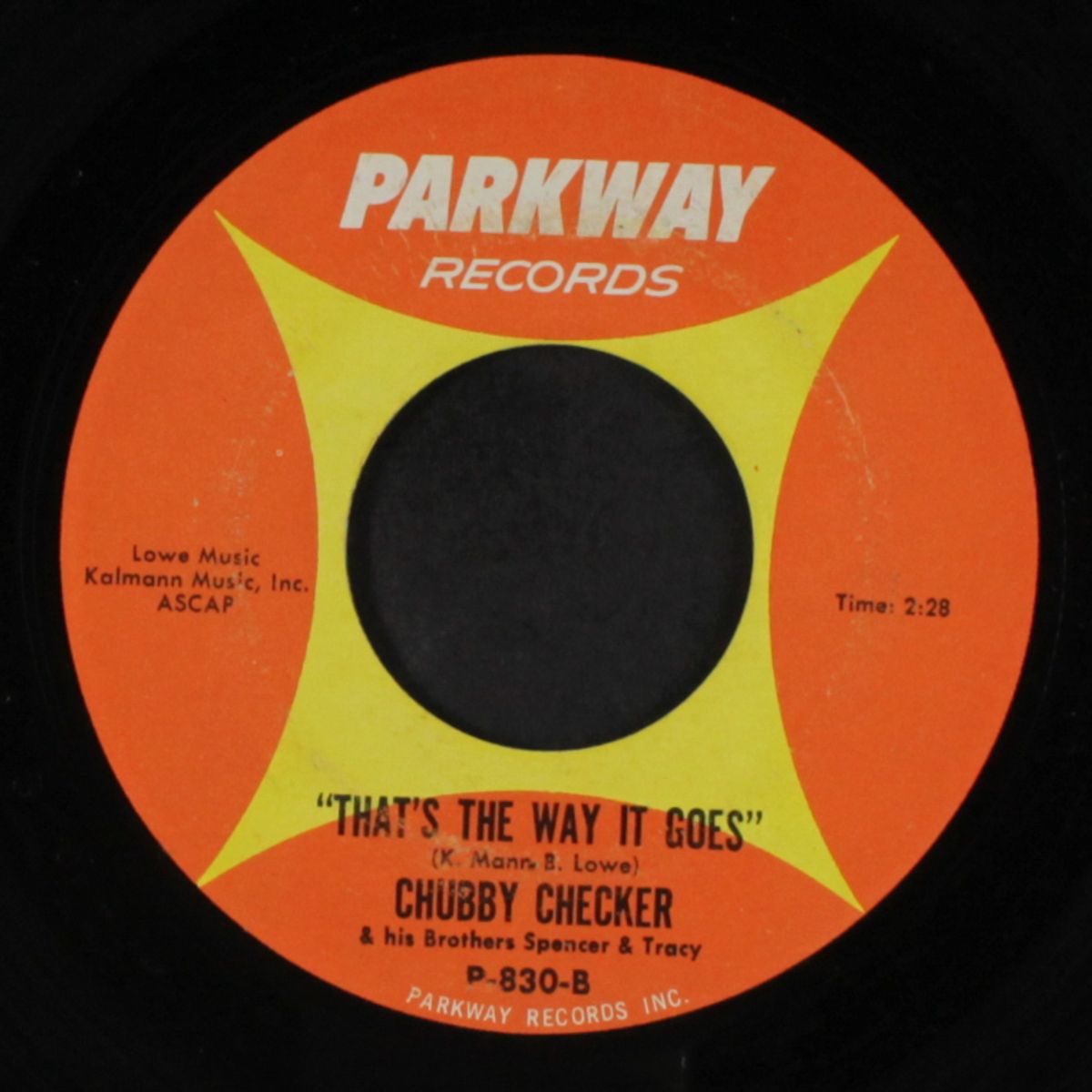 the fly / that's the way it goes by CHUBBY CHECKER