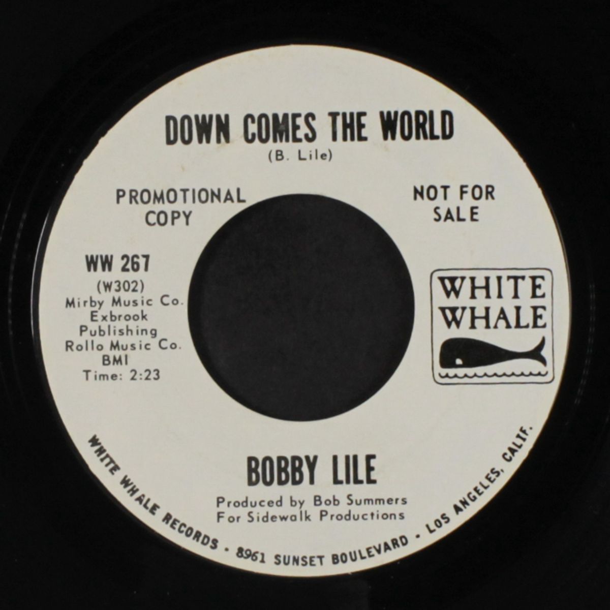 down comes the world / time to be a woman by BOBBY LILE